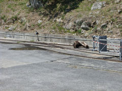 
The tramway at the second dam on the Douro river, April 2012